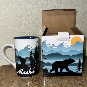 Alaska Black Bear Midnight Sun Volcano 15oz Coffee Soup Mug
